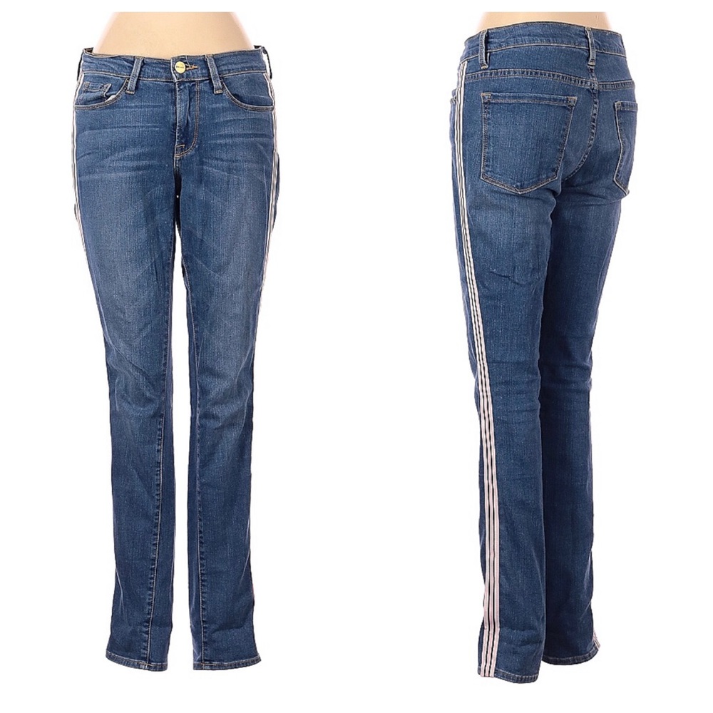 Frame Denim Le Skinny de Jeanne Jean, Abbot Kinney wash Side Hustle Sz 27